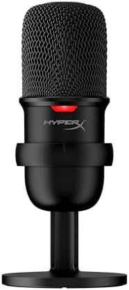 Alt Text for image 1: HyperX SoloCast microphone with USB-C connection
