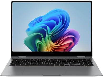 Alt Text for image 1: Samsung Galaxy Book5 Pro 360 with S Pen and touchpad